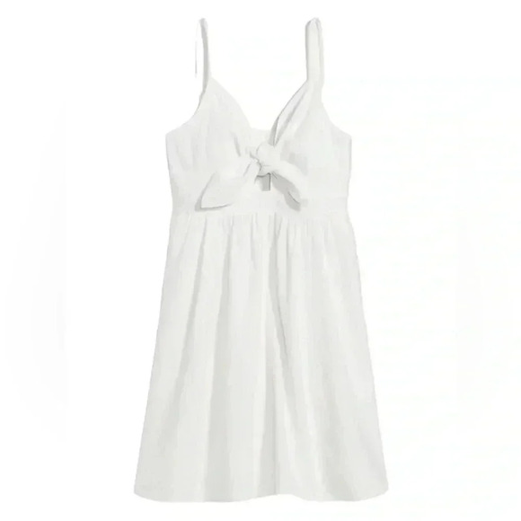White Mini Cami Dress Old Navy Women Medium with Pockets - Picture 2 of 9
